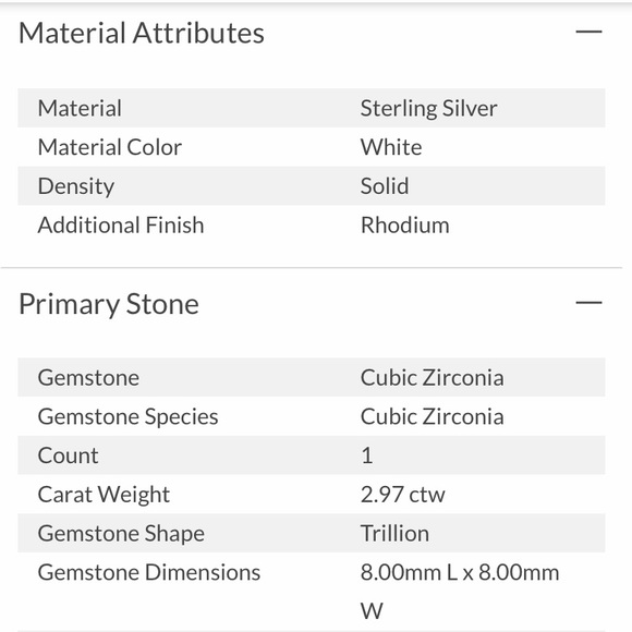 STERLING SILVER 2 STONE RING - Picture 6 of 7